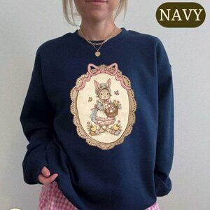 Comfort Colors Easter Bunny Shirt, Grandma Core Graphic Tee